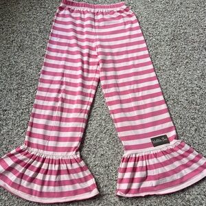 Pink Striped Kids Pajamas by